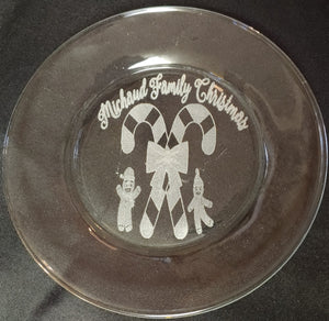 Engraved Glass Plates - New for the Holidays!