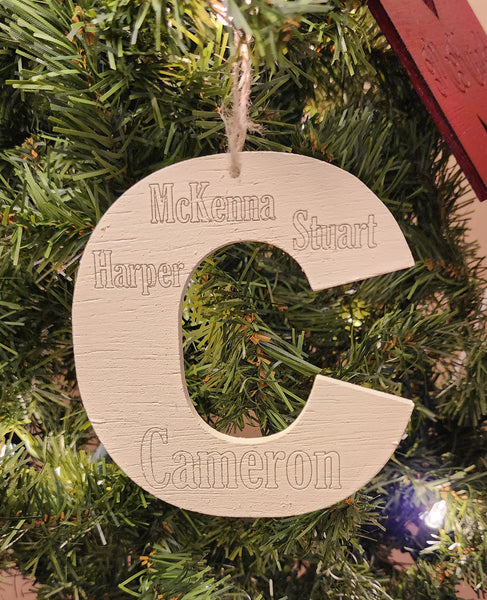 Initial Ornaments--Personalized